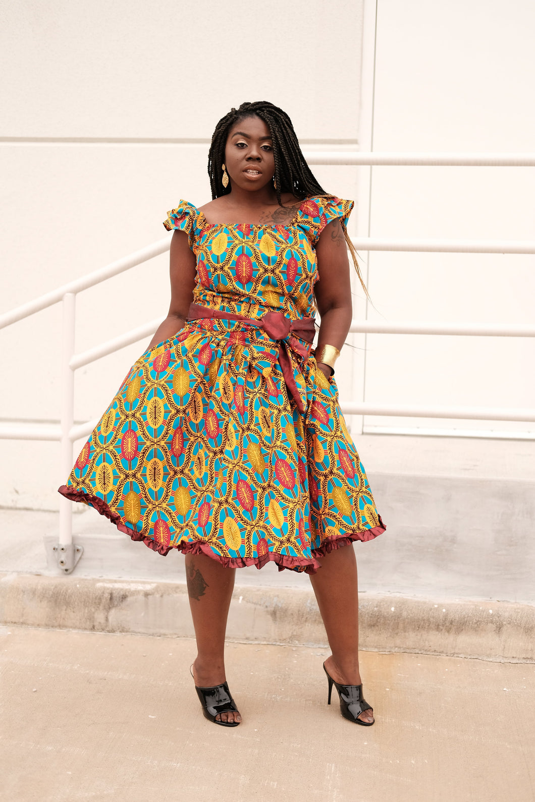 Oge two set top and skirt