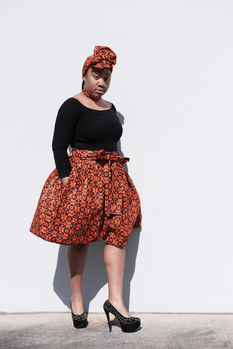 Lawon orange and black 3 pieces set