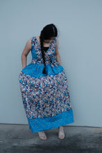 Kolap blue batique maxi dress