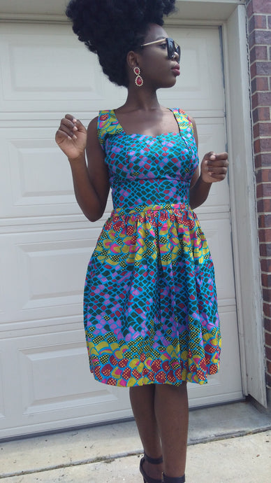 Ewa multi color top and skirt