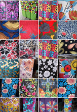 12 pieces African Ankara print scraps 17” by 15”