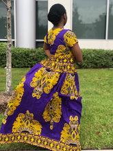 Rewa purple maxi dress