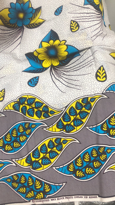 African fabrics Ankara floral print