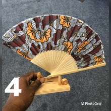African print hand-fan