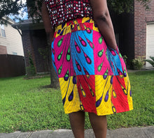 Kojo patches print skirt
