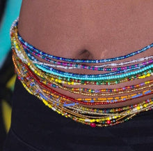 Elastic African waist beads